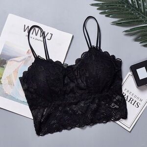 Elegant Black Lace Bralette